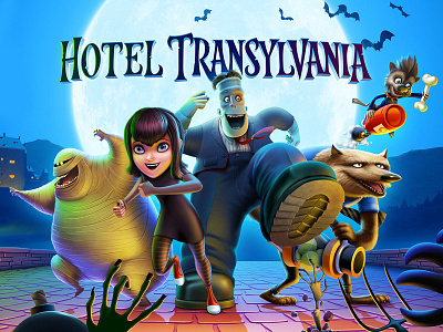Hotel Transylvania 2 application app design artua cartoon character frankenstein hotel transylvania icon illustration ios mavis splash screen werewolf