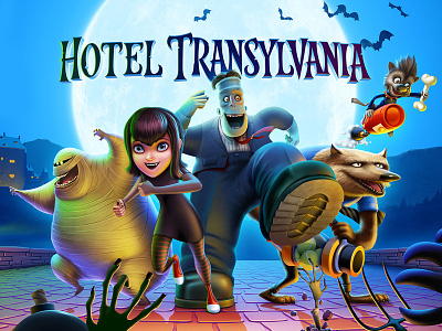 Hotel Transylvania 2 application app design artua cartoon character frankenstein hotel transylvania icon illustration ios mavis splash screen werewolf