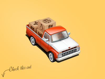 Pickup artua car icon illustration pickup
