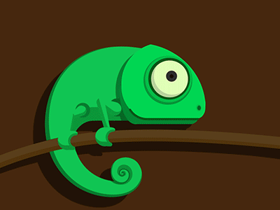 Chameleon illustration animal artua chameleon character color fly illustration kill lizard nature tongue