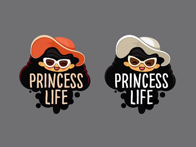 Princess Life Logo artua brand clothing girl icon identity illustration logo princess woman