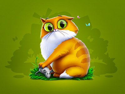 Mouse slayer animal artua cat character character design game artwork game design illustration kitty mouse
