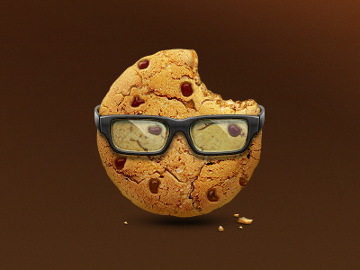 Smart Cookie icon artua cookie glasses icon illustration yummy