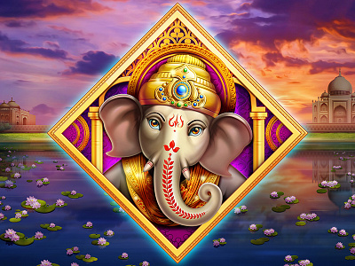Indian motivs animal artua character character design design elephant game game art game design illustration india ios splash screen ui ux