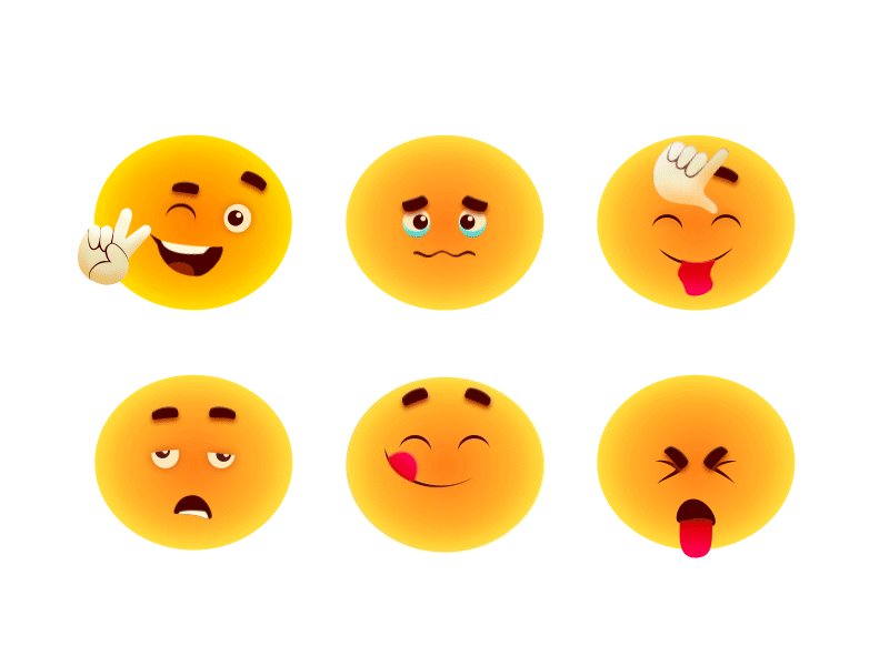 Emojis v2 animaiton artua character emoji emoji set game game art game design icon illustration ios