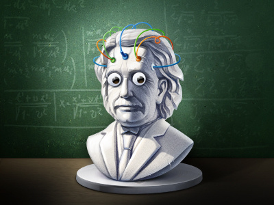 Another Einstein Illustration artua einstein icon illustration physics sculpture