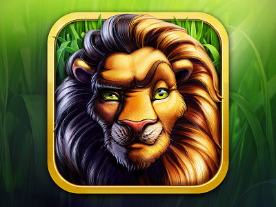 Wild Game Reserve logo animal artua icon illustration lion logo