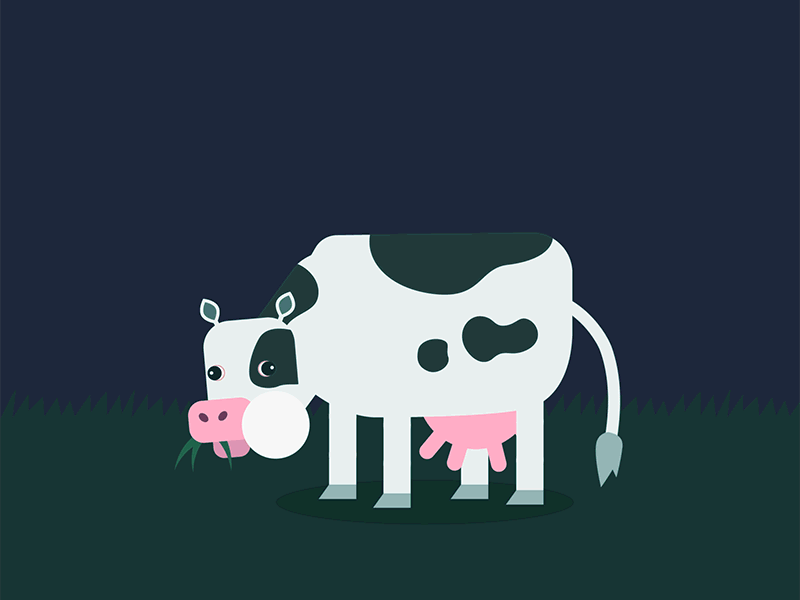 Alien Abduction alien animation cartoon concept cow design vector