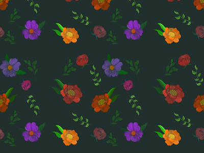 Floral pattern flowers graphic design pattern