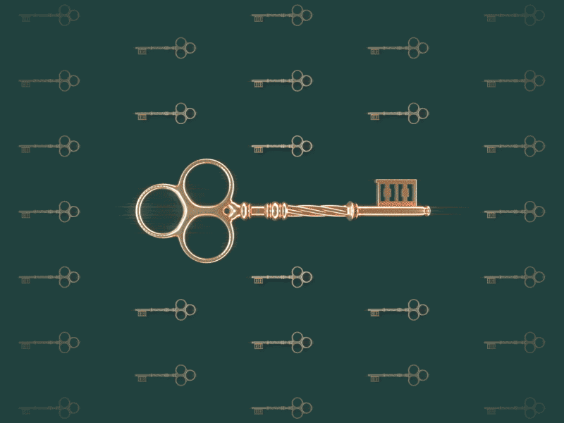 Copper Key design gif graphics key loop looping motion ready player one