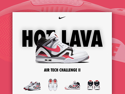 Nike Air Tech Challenge II 2 air air tech challenge hot hot lava ii lava nike nike air tech tech