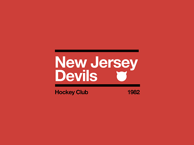 Next up in my NHL series are the @njdevils ! . . #typebadges #logo #logoart  #graphicdesign #typedesign #logotypedesign #minimallogodesign…