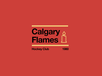 Swiss style NHL signs: Calgary Flames