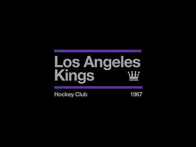 Swiss style NHL signs: Los Angeles Kings