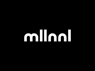 mllnnl Logo black clean design grid millennial new white