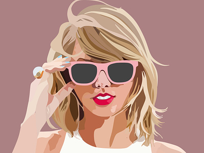 Taylor Swift vector portrait