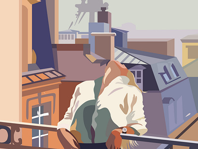 Paris Woman vector illustration