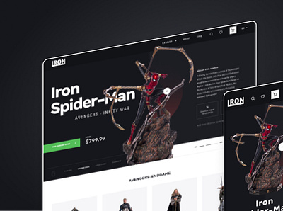 Iron Studio Redesign ui user interface ux web design