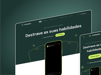 Instasany Redesign ui user interface ux web design