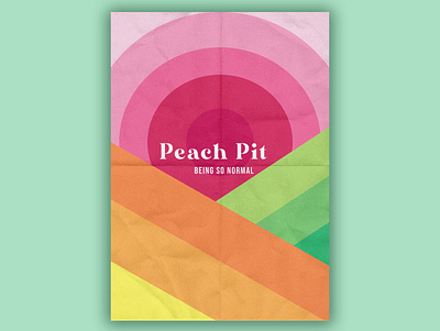 Peach Pit design graphic design typography