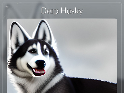 Derp Husky graphic design vector