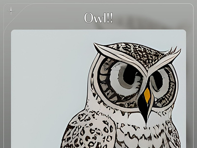 OWl! graphic design owl wombo