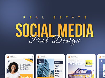 Social Media Post VOLL 2 (Real Eestate) advertising design banner branding design facebook post graphic design instagram post design linkedin post post design real estate so social media social post web banner