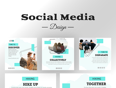 Social Media Design for Traveling advertising design banner design facebook post graphic design illustration instagram post design linkedin post logo post design