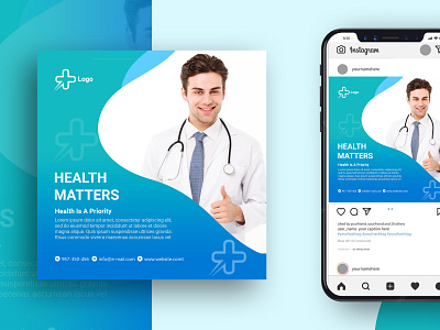 Social Media Design for medical advertising design banner design facebook post graphic design illustration instagram post design linkedin post logo medical flyer post design social media post