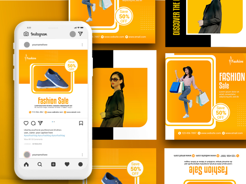 Fashion Sale Social Media Post Design by Asma Z on Dribbble