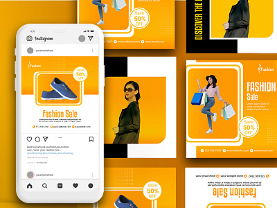 Fashion Sale Social Media Post Design advertising design banner design facebook post flyer flyer design graphic design instagram post design linkedin post post design social media post