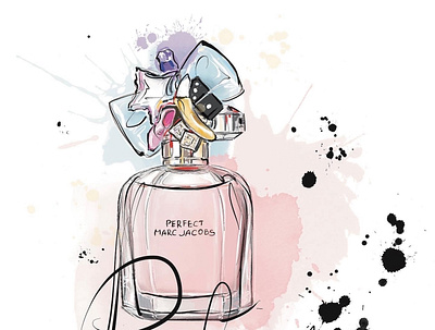 Parfumerie. art branding design fashion illustration logo parfumerie