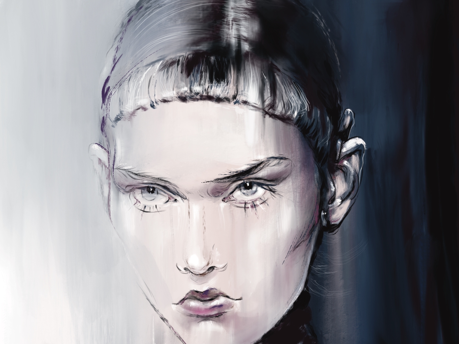 Portrait of Fashion Model by Veronika Yakubovich on Dribbble