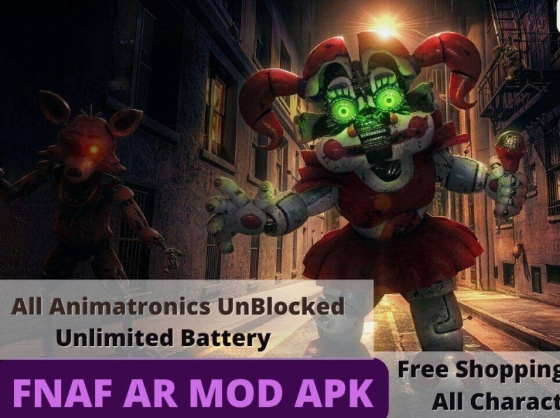FNAF AR Mod APK (All Characters Unlocked, Unlimited Everything)