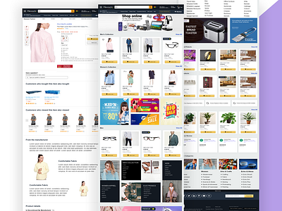 Amazon ecommerce website design ui ux | adobe xd