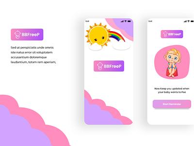 BabyFreeP Mobile App UI/UX Design | Adobe XD