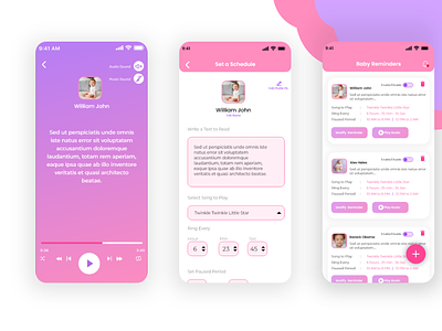 BabyFreep Mobile App UI/UX Design | Adobe XD