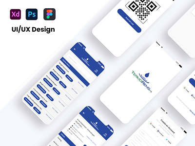Water supplying App UI/UX Design | Figma adobe xd app ui clean design ecommerce app figma graphic design logo uiux ux design water app ui