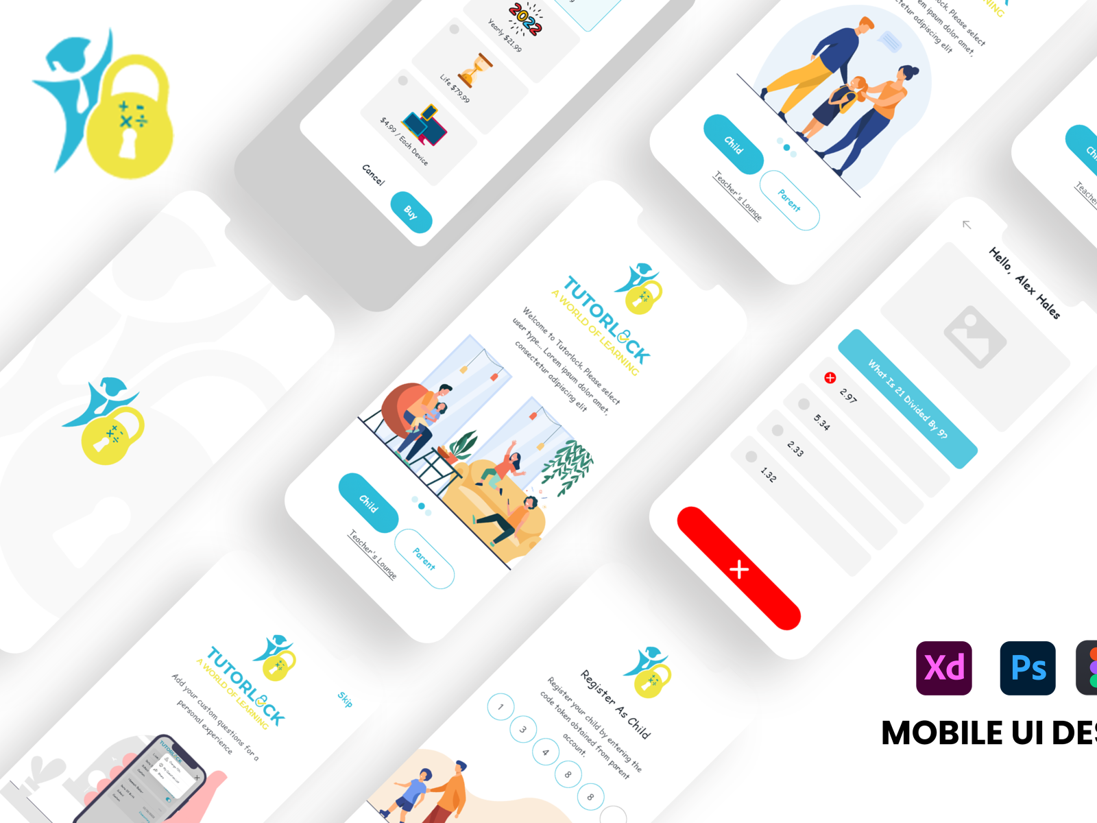 Kids education app ui ux design | Adobe xd by Hassan Ahmed on Dribbble