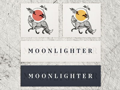 Wine Logo : Moonlighter branding design digital editing illustration typography wine wine branding wine label design wine logo