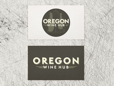 Wine Website Logo : Oregon Wine Hub branding design digital editing illustration typography wine branding wine label design