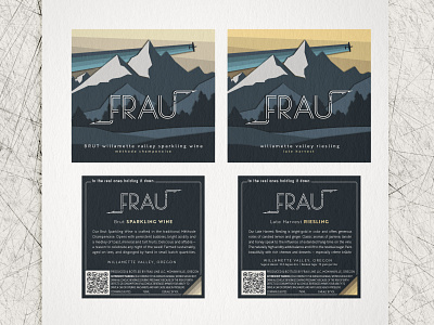 Wine Label Design : Frau Line branding design digital editing illustration typography wine branding wine label design