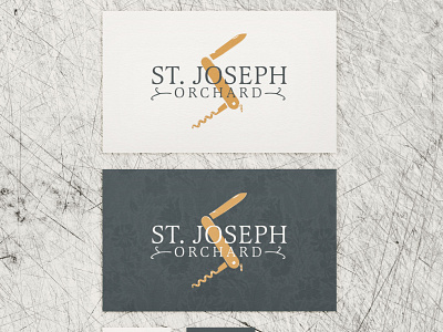 Logo Design : St. Joseph Orchard (Vineyard Mgmt) branding design digital editing illustration typography vineyard wine wine branding wine label design