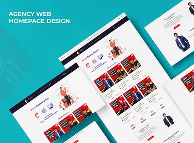 Agency - Web home page ui design agency web designer homepage template ui ui design ui designer web banner web design web homepage web ui webpage