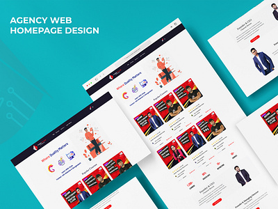Agency - Web home page ui design