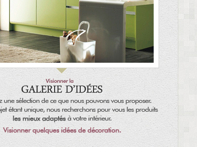 Regard d'intérieurs gray interior designer textured web interface