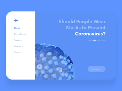Health care concept coronavirus health hospital medical medicine minimalism platform ui ux webapp