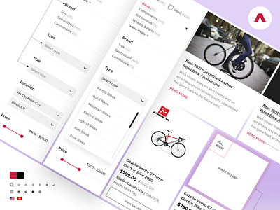 Triathlon Product Filters bike buy details ecommerce filters market minimalism payment product sell sport ui ux