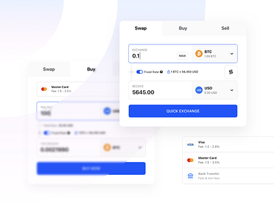 Liquid - Quick Exchange app buy card crypto minimalism payment product sell ui