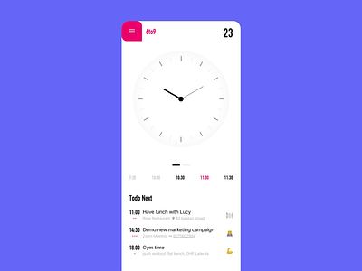 Time app list minimalism mobile product task time todo ui ux